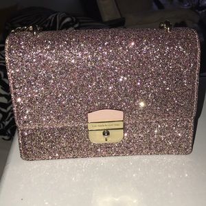 Kate spade ♠️ rose gold glitter crossbody